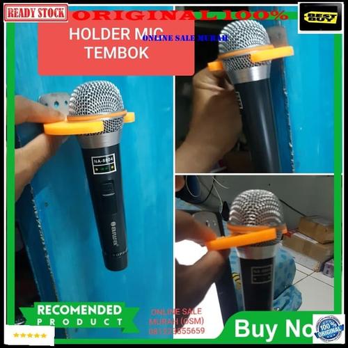 Jual MR54 ORIGINAL Holder mic tembok dinding mik microphone pegangan STAND Jakarta Barat