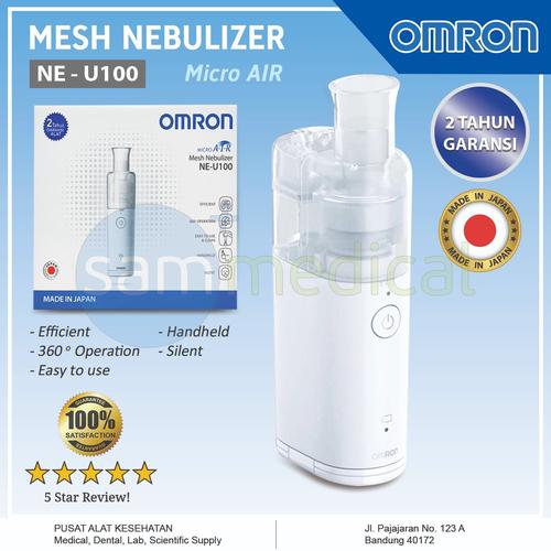 Promo Omron Nebulizer NE-U100 MicroAIR Portable Silent Mesh Nebuliser ...