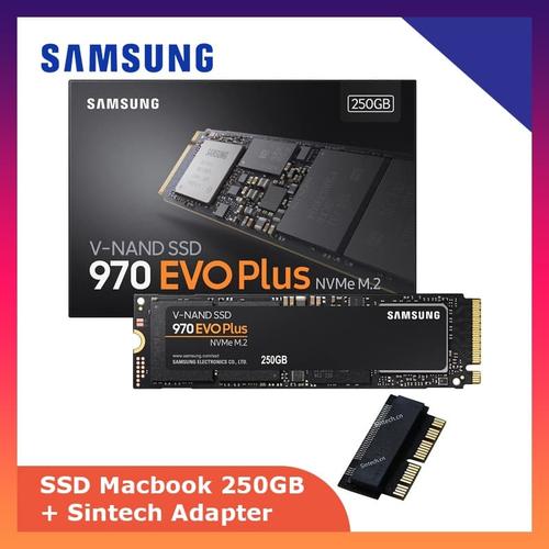 Jual Adapter Sintech+ Samsung 970 EVO NVMe 250GB SSD Macbook Air