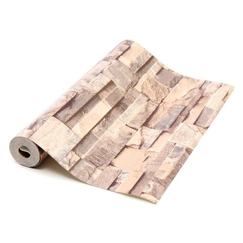 Jual 3D Realistic Retro Stacked Brick Stone Vinyl Background - Kota ...