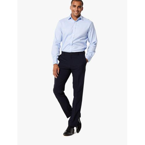 Slim Fit Flat Front Trousers Navy 38-42 