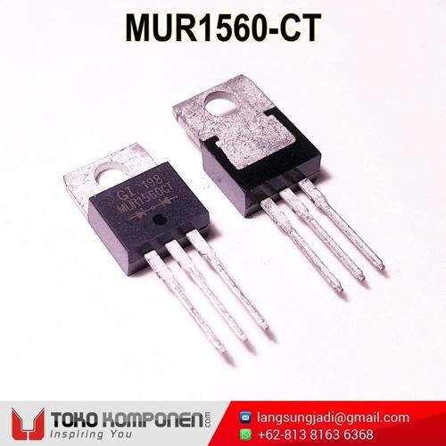Jual MUR1560CT Dual 15A 600V Ultra-Fast Rectifier Diode MUR1560 MUR1560 ...