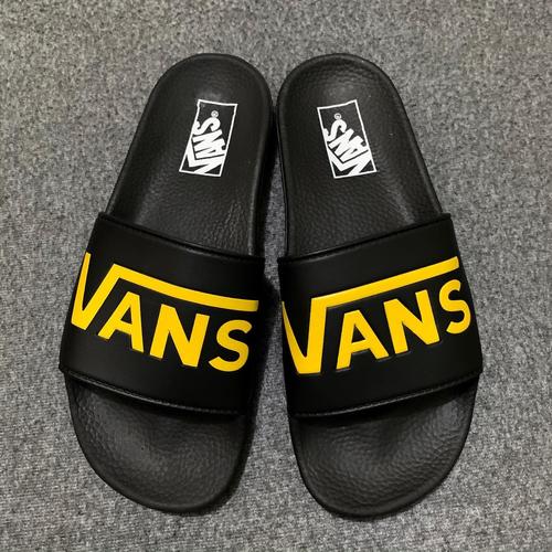 vans slides black