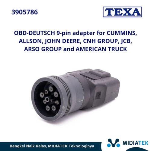 Jual Texa OBD-DEUTSCH 9-pin adapter for CUMMINS, ALLSON, JOHN DEERE ...