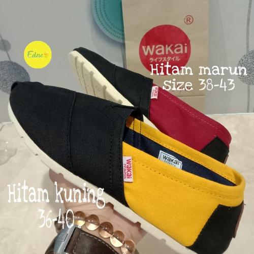 Foto Produk sepatu Wakai hitam kuning dari Edneceria