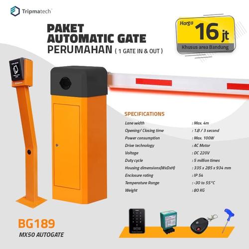 Jual Paket Gate Otomatis Perumahan Automatic Gate Palang Pintu