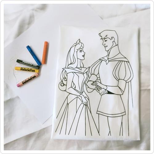 Jual Kaos Mewarnai Anak Coloring T Shirt Sleeping Beauty 8 9 Tahun Jakarta Timur Ammee Id Tokopedia