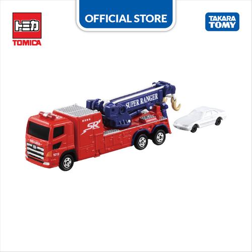 Foto Produk Tomica Long #132 Yokohama City Fire Bureau Towing Work Vehicle dari Takara Tomy