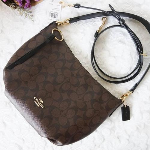 Foto Produk Ready COACH Signature Skylar Small Hobo Brown Black dari ferliarj16