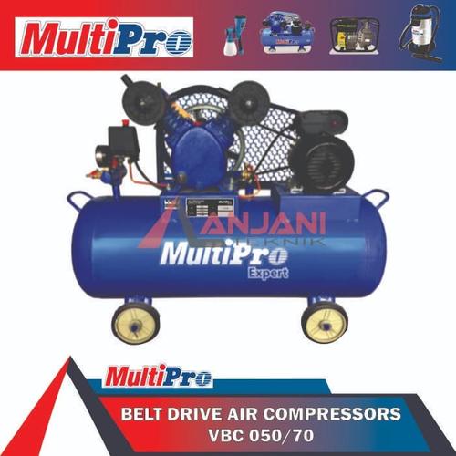 Jual MULTIPRO VBC 050/70 MESIN KOMPRESOR ANGIN 1/2HP BELT COMPRESSOR ...