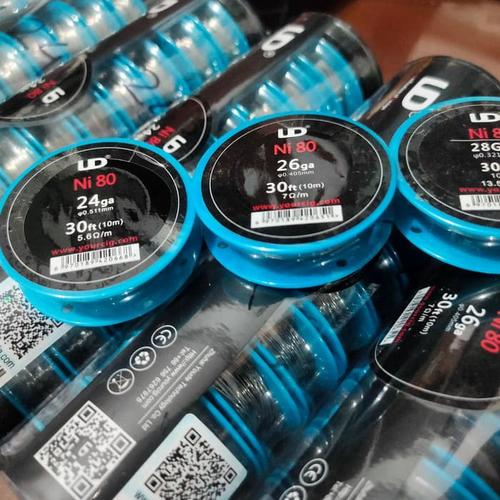 Foto Produk AUTHENTIC UD NICHROME COIL WIRE 24 26 awg ga - 24awg 26awg ni80 master dari Bos Gede