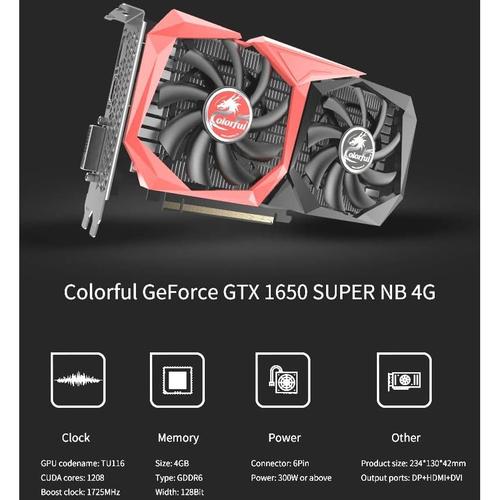 Colorful iGAME GeForce GTX 1650 SUPER NB 4G-V VGA GTX 1650 di Desktop1  Tokopedia