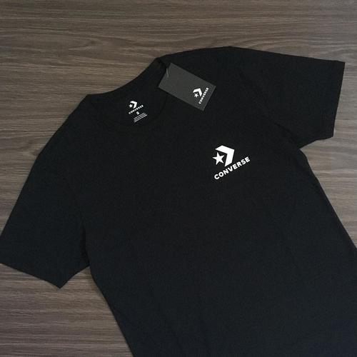 T-Shirt Converse Chevron Black White 