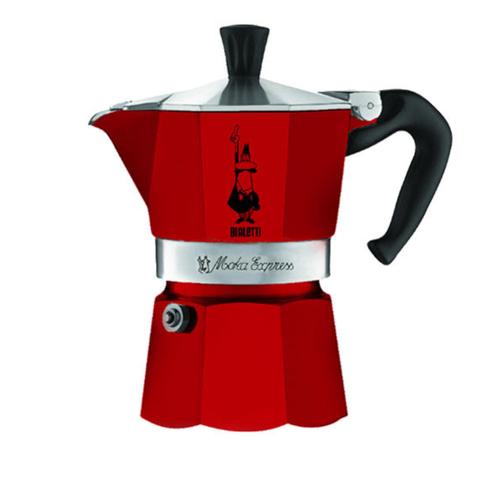 Bialetti Moka Pot Express 3 cups Red 
