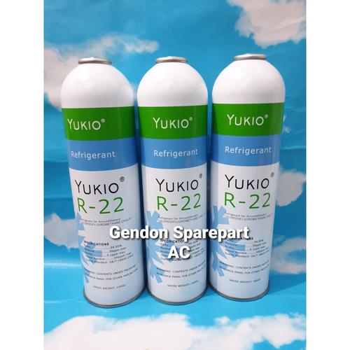 Jual YUKIO R22 REFRIGERANT FREON AC KALENG R 22 ISI 1KG - Jakarta Utara ...