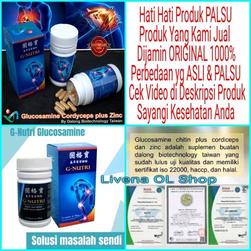 Foto Produk G-NUTRI Glucosamine Cordyceps Plus Zinc ORIGINAL 100% dari Livena OL Shop