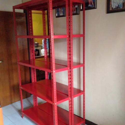 Jual rak besi berbagai ukuran/rak besi siku lubang/rak besi susun ...