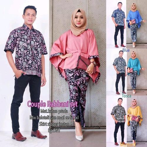 Foto Produk Baju Pasangan Batik Couple Rabbani Set dari dinillah1