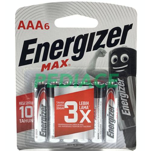 Jual Baterai Aaa Lr03 1 5v Energizer Alkaline Battery Batere Batre 6pcs Kota Tangerang Selatan Pediace Tokopedia