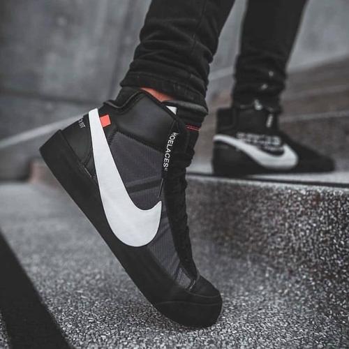 NIKE BLAZER MID X OFF WHITE BLACK WHITE 