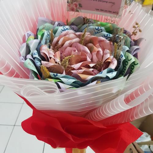 Jual Money Bouquet Buket Bunga Buket Uang Custom Gift Kota Bandung Smile Happy Shop Tokopedia