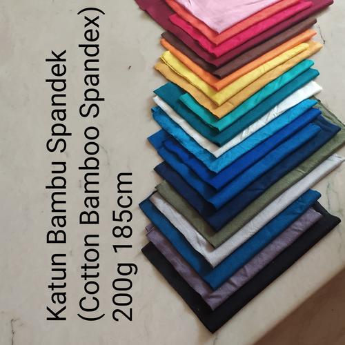 Gambar Bahan Kain Katun Bambu Spandek (Cotton Bamboo Spandex) dari IniTo undefined Tokopedia