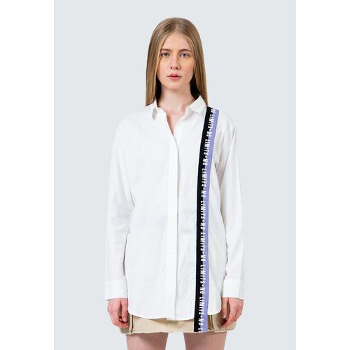 Gambar Colorbox Oversized Shirt With Twill Tape I-Blwfct120D007 White - White, S dari Colorbox Indonesia Kota Bekasi Tokopedia