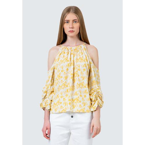 Foto Produk Colorbox Cold Shoulder printed blouse I-Blwfcr120D017 White - White, S dari Colorbox Indonesia