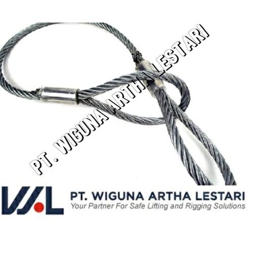 Jual Wire Rope/Soft Eye, Hole Eye 30cm, 20mm x 8m SWR 6x36/Tali baja