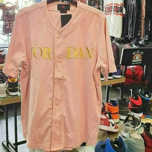 Jual NIKE JERSEY JORDAN REMASTERED BASEBALL • CORAL STARDUST