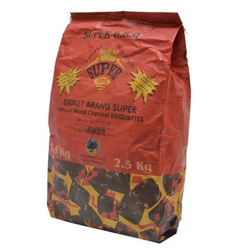 Foto Produk Briket Arang Super BBQ 2.5 kg Pak dari SEMBAKO EL Barraq