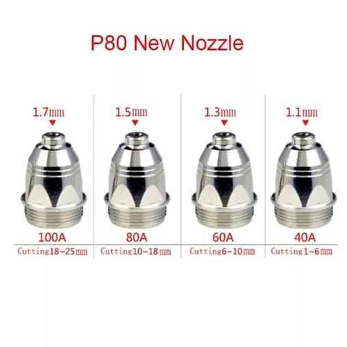 Jual tip cut nozzle plasma cut100 p80 1,3 mm LGK100 Jakarta Barat