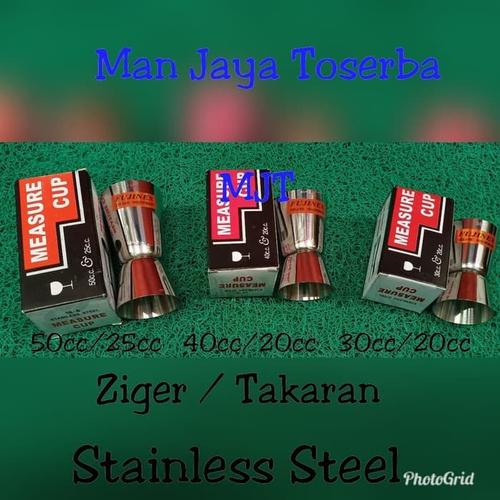 Jual Stainless steel measurement cup / zigger / ziger takar 30/20 - Kab ...