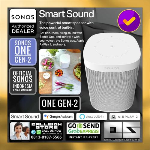 Foto Produk SONOS ONE GEN 2 MULTI ROOM WIRELESS WIFI SPEAKER - Putih dari Calleigh Store