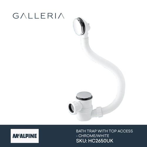 Jual MCALPINE HC2650UK AFFUR BATHUB WHIRPOOL BATH TRAP WITH OVERFL