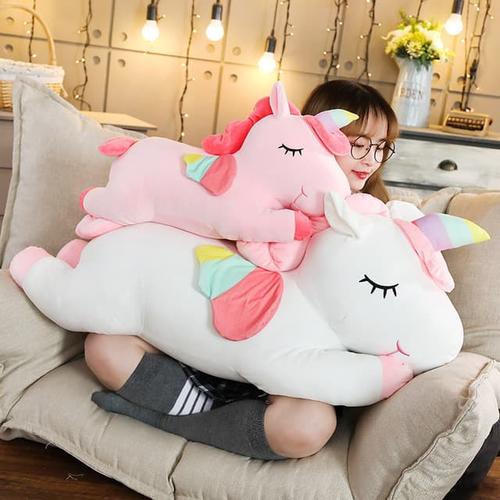 Foto Produk Boneka Unicorn Sayap Plush Cotton Soft - Putih 30CM dari Happy Fun Olshop