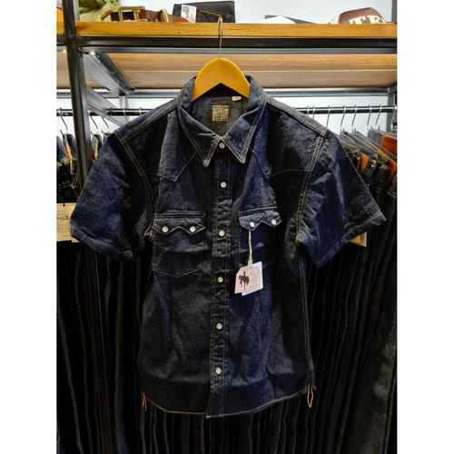 Jual The Flat Head Denim Shirt S/S 12oz Selvedge Denim Shirt