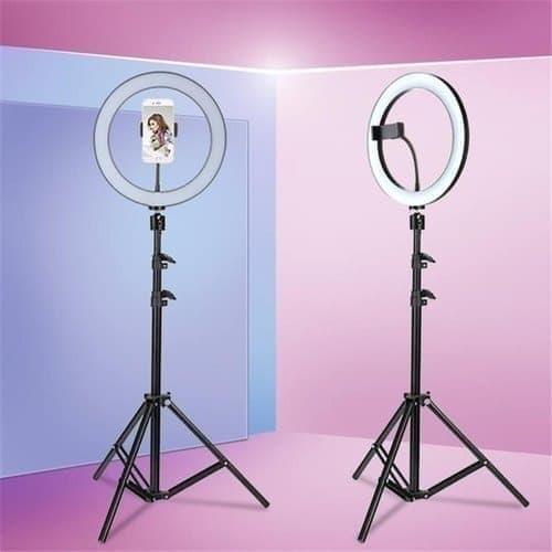 ringlight led ring light lampu hias mua led 3 mode redup diameter 30cm