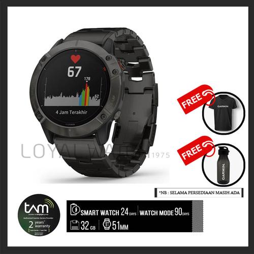 Jual Smartwatch GARMIN PRIA FENIX 6X PRO SOLAR TITANIUM BRACELET - Kota  Surabaya - loyalwatch | Tokopedia