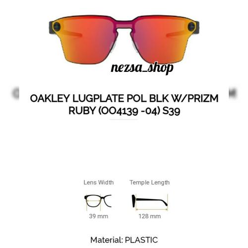 Jual Oakley Lugplate Pol Black Prizm 