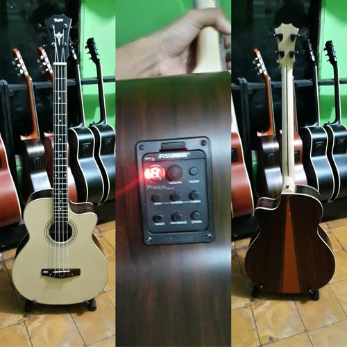 Foto Produk Bass akustik elektrik taylor custom Neck maple double run FISHMAN dari Mamets Galeri Akustik
