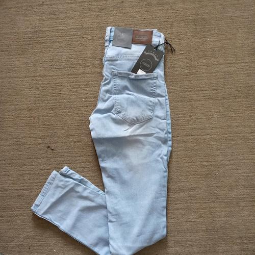 Jual celana jeans Pria white blue 
