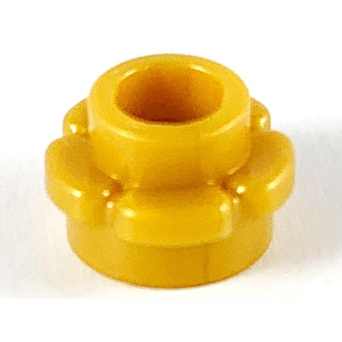 Gambar Lego Pearl Gold Part 24866 Plate, Round 1 x 1 with Flower Edge dari brickscreation undefined Tokopedia