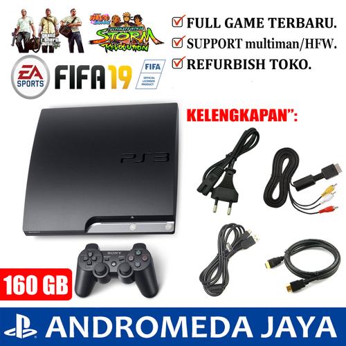 Foto Produk SONY PS3 PS 3 Playstation 3 Slim OFW 160 GB Full Game - SATU ENAM PULUH dari Andromeda Jaya