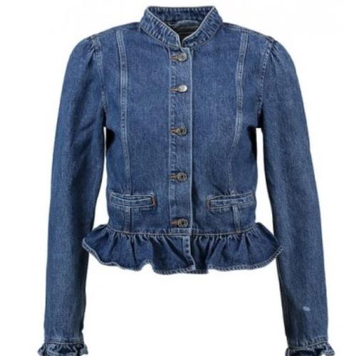 P RUFFLE med lady stone denim jacket 