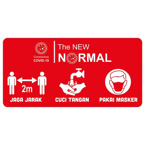 Jual Stiker Covid19 Corona Jaga Jarak Uk 15x7 8cm Kota Tangerang Selatan Stiker Pilkada Tokopedia
