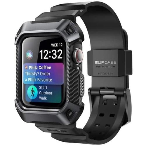 Foto Produk Supcase Apple Watch Series 4 UB Pro Wristband Case 44mm - Black dari Supcase Official ID