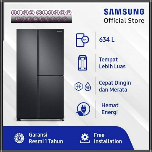 Gambar RS63R5561B4 SAMSUNG SIDE BY SIDE KULKAS 634Liter dari rinz olshop Jakarta Utara Tokopedia