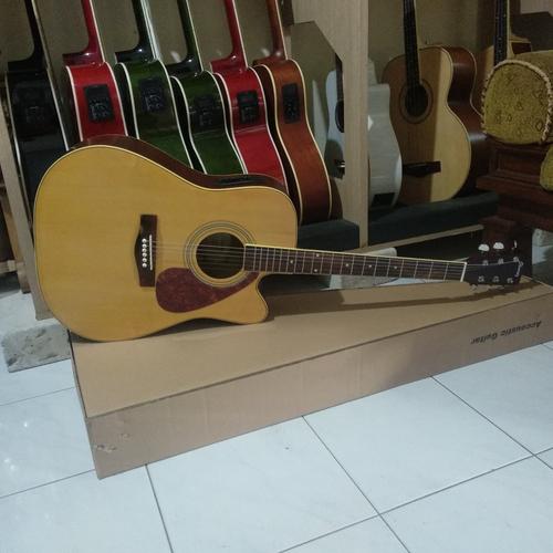 Foto Produk Gitar Akustik Fender natural jumbo with equalizer high quality dari Travertine music