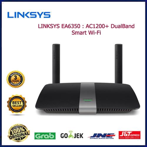 Jual Cisco LINKSYS EA6350 AC1200+ Smart Gigabit Wireless Router Wifi Wi